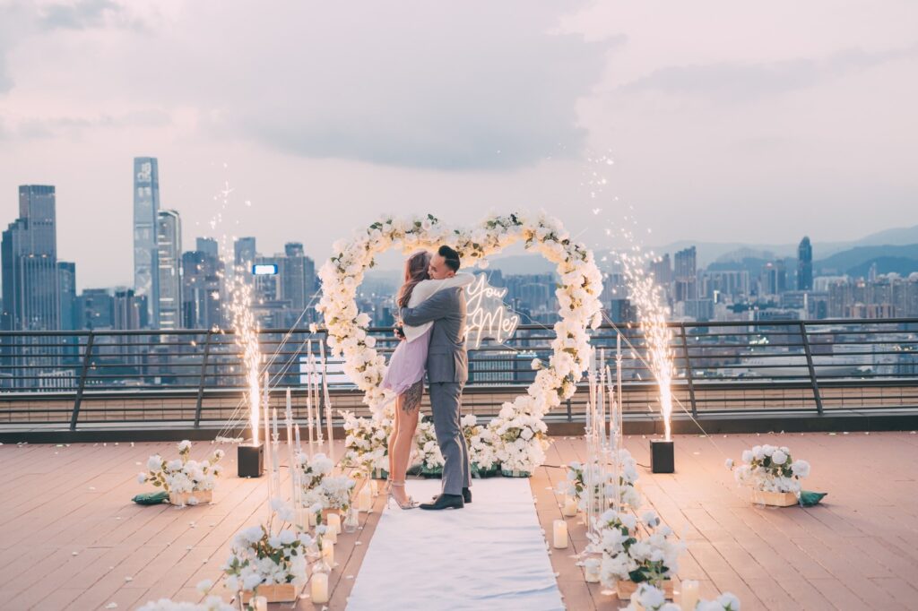 cold firework proposal in hong kong